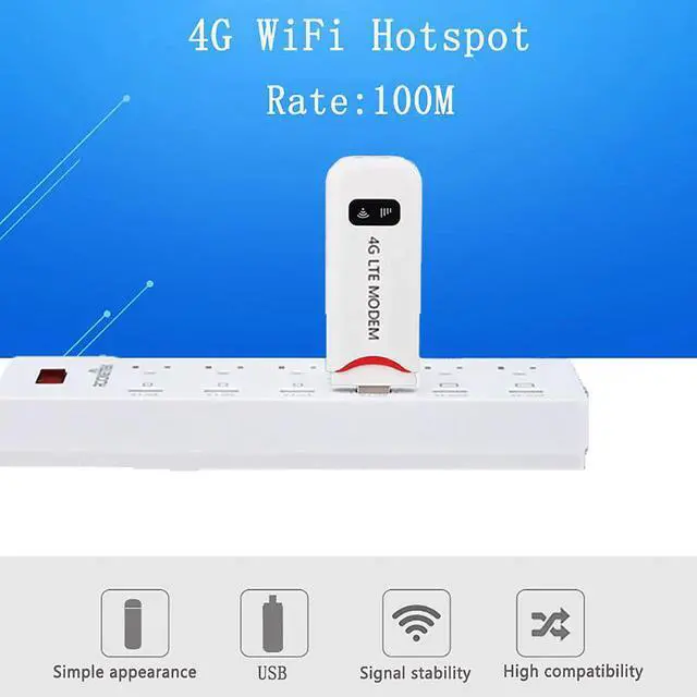 Alt view image 4 of 5 - 100Mbps USB Router 4G LTE wifi modem Wireless 4G USB Modem wifi network adapter Built in more than 400 global operators APN