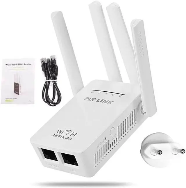 Main image of Amplifier Router 4 Antennas 300Mbps 2.4G Repeater Network Expander Range Extender Wireless Router  Signal Booster