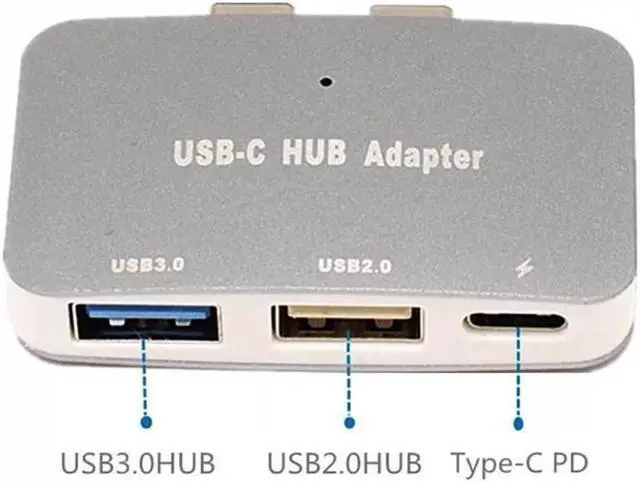 Alt view image 4 of 5 - C To USB 3.0 High Speed Hub Adapter With PD Port For MacBook Pro 13 15 inch