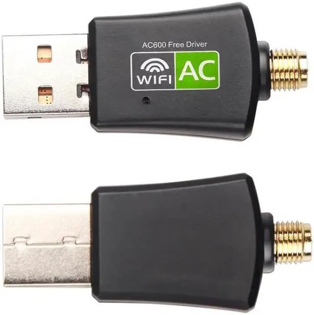 Alt view image 3 of 4 - 802.11ac Dual Band  Driver WiFi Dongle 600Mbps Wireless USB Adapter 2.4GHz 5.8GHz WiFi Network Card With 2DB Antenna