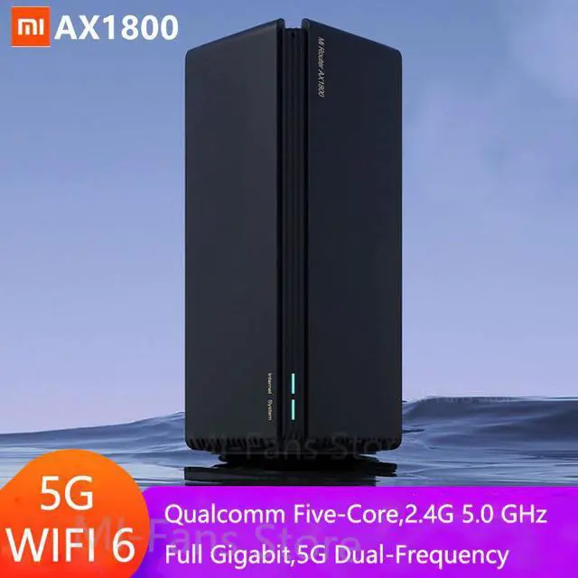 Main image of Newest  Router AX1800 Wifi 6 Gigabit 2.4G 5GHz 5-Core Dual-Band Router OFDMA High Gain 2 Antennas Wider Mi Router AX1800