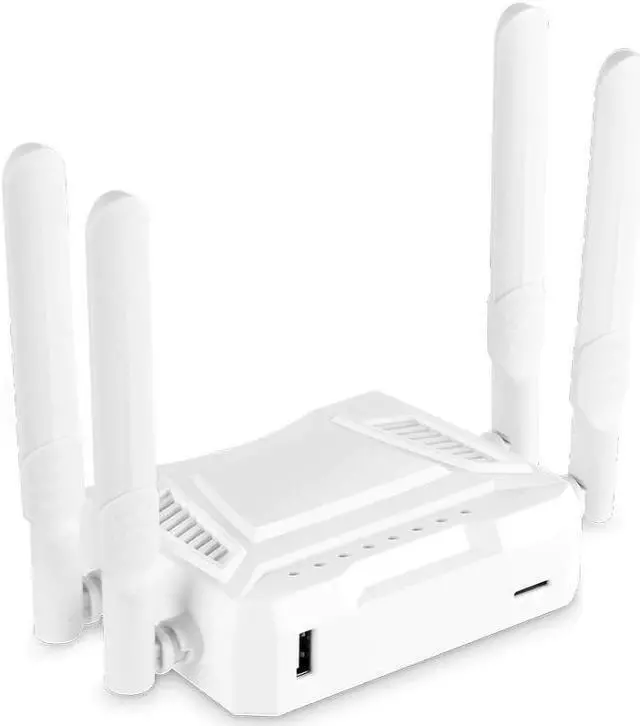 Alt view image 2 of 5 - Sim card slot 4PCS external antenna 4G LTE router 300Mbps wireless CPE router 3G 4G LTE home Wifi hotspot