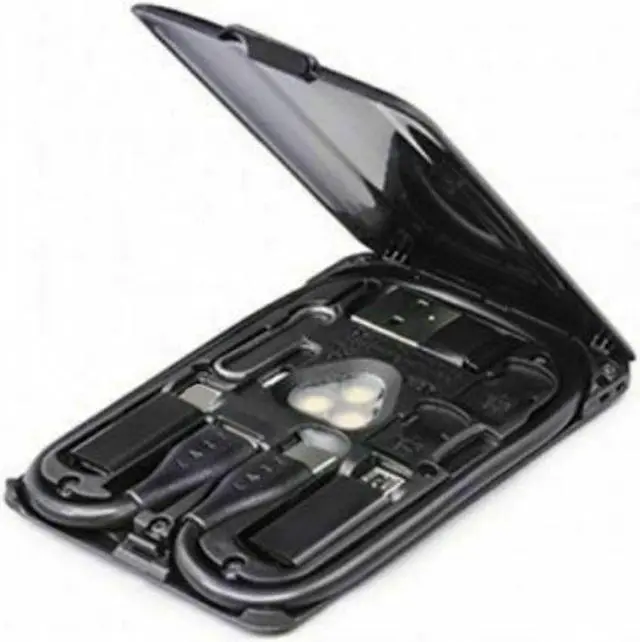Main image of Charger LED Light Urban Survival Card Universal Travel Slot Cable Storage Portable Multifunctional With Conversion Head