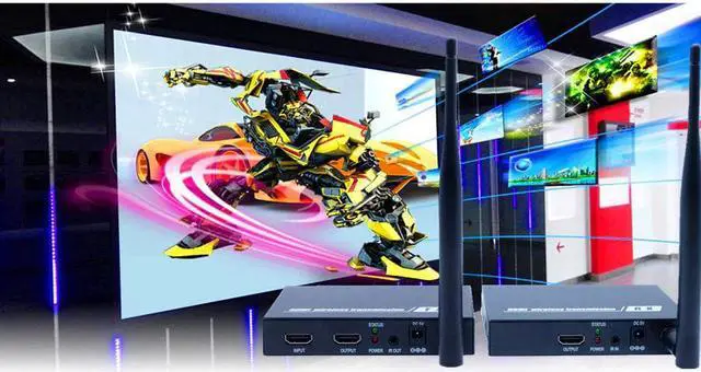 Alt view image 2 of 5 - 200M Wireless HDMI Adapter Extender 1080P WIFI Video Audio Transmission HDMI Transmitter Receiver Kit 660ft With Loop out & IR