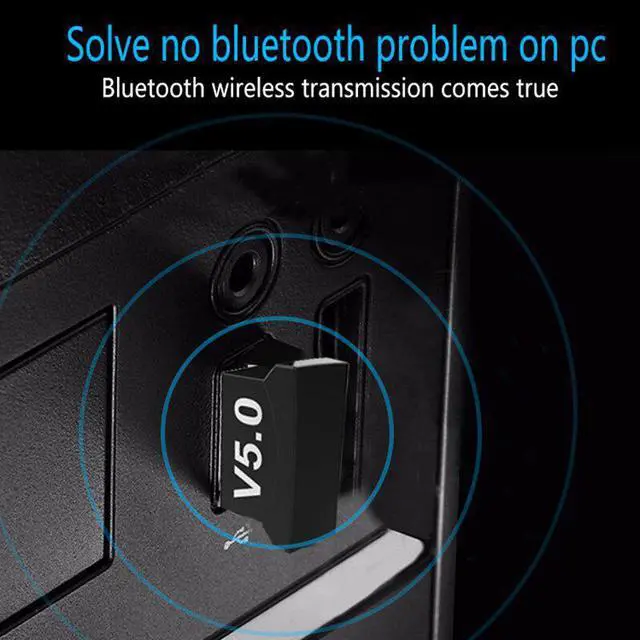Alt view image 2 of 5 - Connection V5.0 Bluetooth Adapter USB Dongle Wireless Desktop Computer Transmitter Bluetooth Audio Receiver