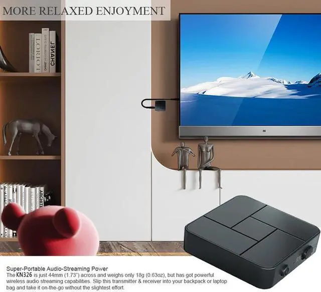 Alt view image 4 of 5 - 5.0 Receiver Transmitter 3.5mm 3.5 AUX Jack RCA USB Dongle Wireless Audio Adapter Handsfree Call For Car TV PC Speaker