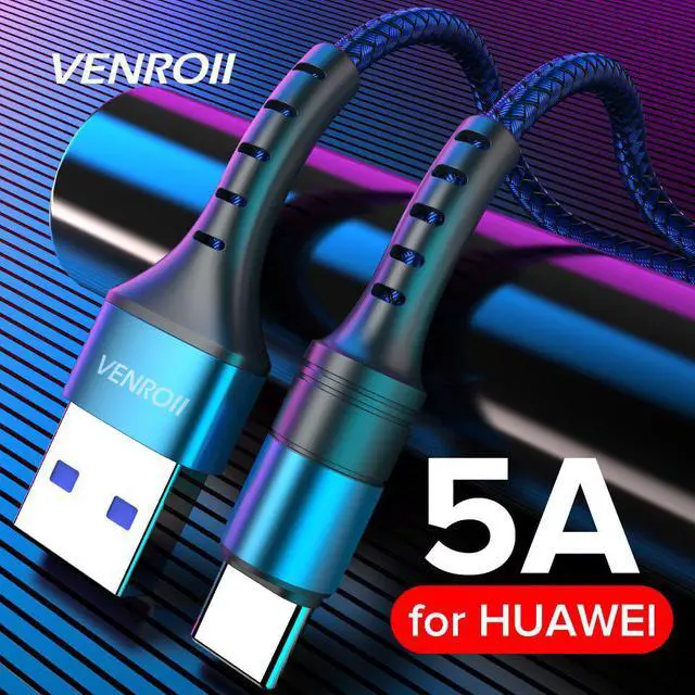 Main image of 5A USB Type C Cable Quick Charge 3.0  Wire for  Mate 30 20 P30 P20 Pro Fast Charging USBC Cord for  10 9