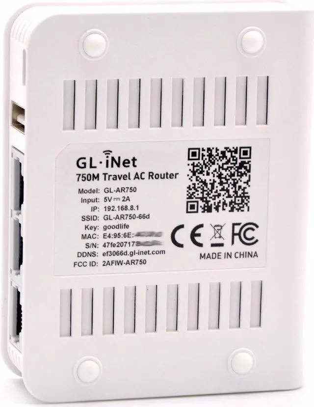 Alt view image 3 of 5 - GL.i GL-AR750 802.11ac 750Mbps OPENVPN Wireless Travel AC Mini WiFi Router USB LEDE OPENWRT Firmware 128MB RAM+ Micro SD Slot