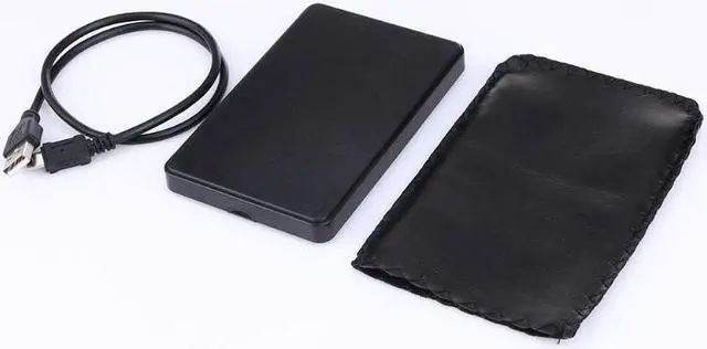 Alt view image 2 of 6 - HDD Case Slim Portable 2.5 HDD Enclosure Sata to USB Hard Disk Drives HDD Case With USB Cable USB 2.0 External Hard Disk Case