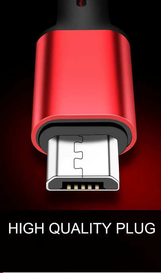 Alt view image 2 of 5 - [3 Pack] Android 2A Fast Charge  Cable Woven Suitable for   Vivo Phone Charger