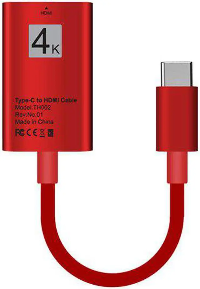 Alt view image 2 of 5 - C to HDMI Female Video Cable Adapter Converter For MacBook  Galaxy S8 S9 s10+ Note8 9 Note10+  HTC LG G5 to TV