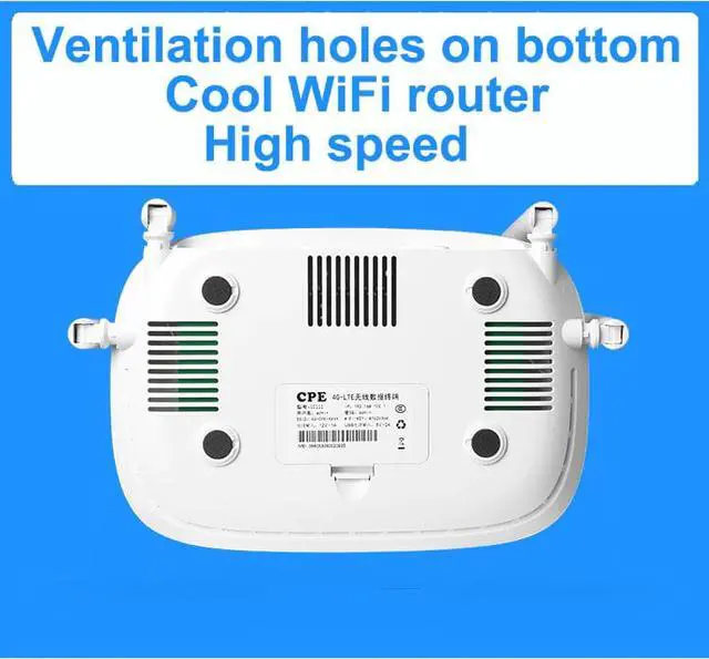 Alt view image 5 of 5 - 4G wifi router 4G lte cpe SIM card wifi router 300m CAT4 32 wifi users router RJ45 WAN LAN indoor lte CPE wireless router