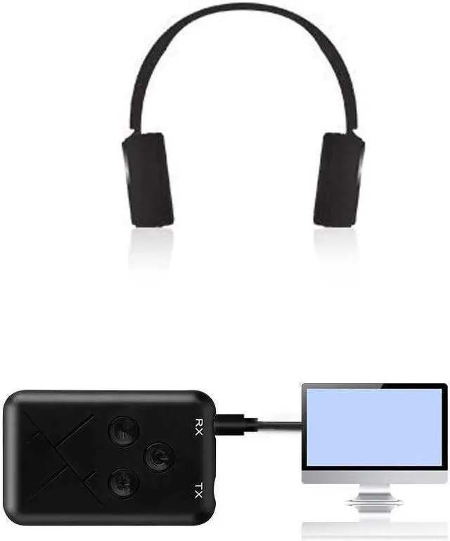 Alt view image 3 of 5 - 2 in 1 Bluetooth 4.2 Transmitter 3.5mm Audio Wireless Bluetooth Transmitter Receiver Adapter