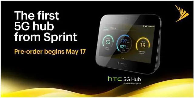 Alt view image 3 of 5 - Arrival Original 2.63Gbps HTC 5G HUB 5G & 4G wireless modem WiFi Router With 7660 Battery(US VERSION)