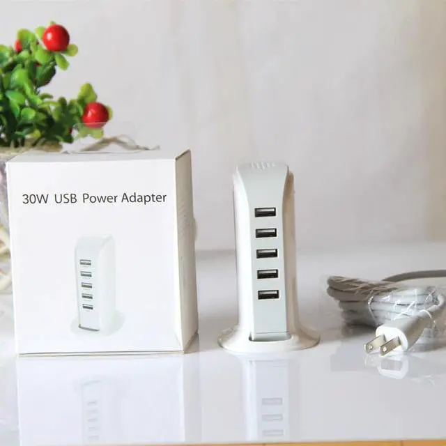 Alt view image 2 of 5 - 5 port USB 3.0 Power Strip with USB Socket USB dapter USB Fast Charging EU UK US AU power strip for iphone ph A30