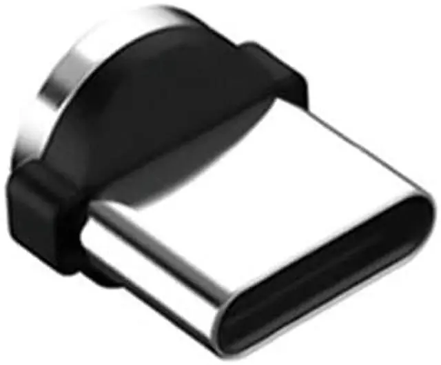 Alt view image 5 of 5 - 5pcs Magnetic Tips 360 Degree Rotation Aluminium Alloy Easy Operate Charging Cable Adapter Durable Replacement Parts Micro USB