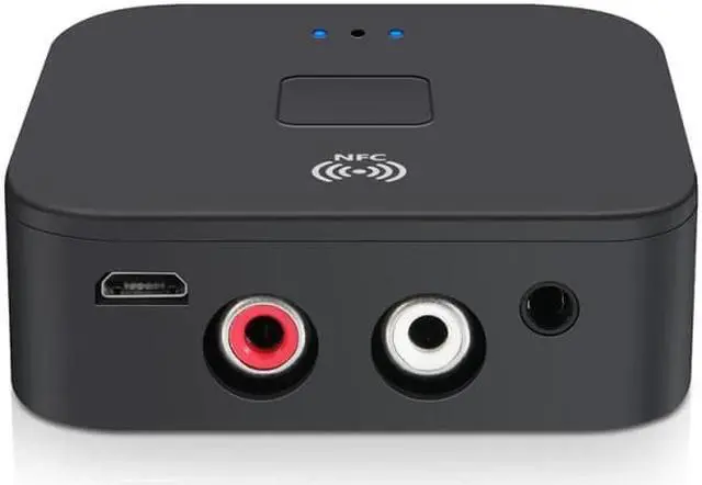 Alt view image 5 of 5 - Bluetooth 5.0 Audio Receiver Transmitter AUX RCA NFC 3.5MM 3.5 Jack USB Music Stereo Wireless Adapters For Car TV PC Speaker