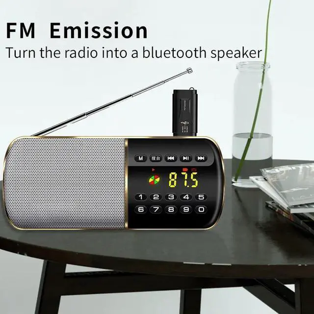 Alt view image 3 of 5 - 2 in 1USB Bluetooth Receiver Transmitters 5.0 Wireless Stereo Bluetooth AUX USB 3.5mm Jack For TV PC Car Kit Wireless Adapter