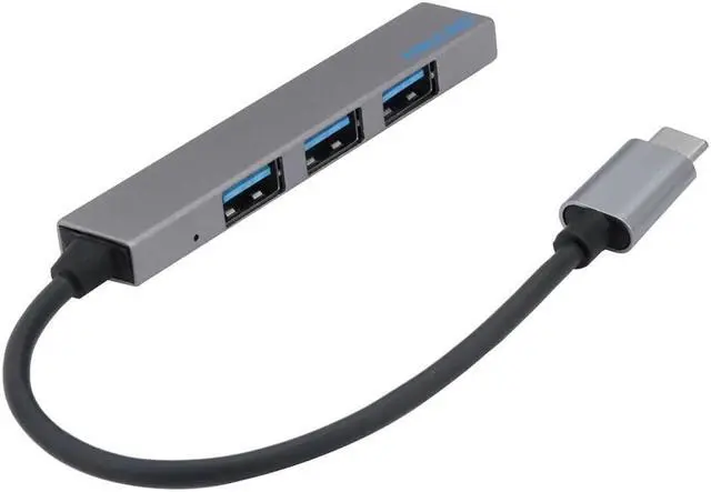 Alt view image 3 of 5 - Type-C To 4 USB HUB Expander Ultra-Thin Mini Portable 4-Port USB 3.0 Hub safe and durable#T2