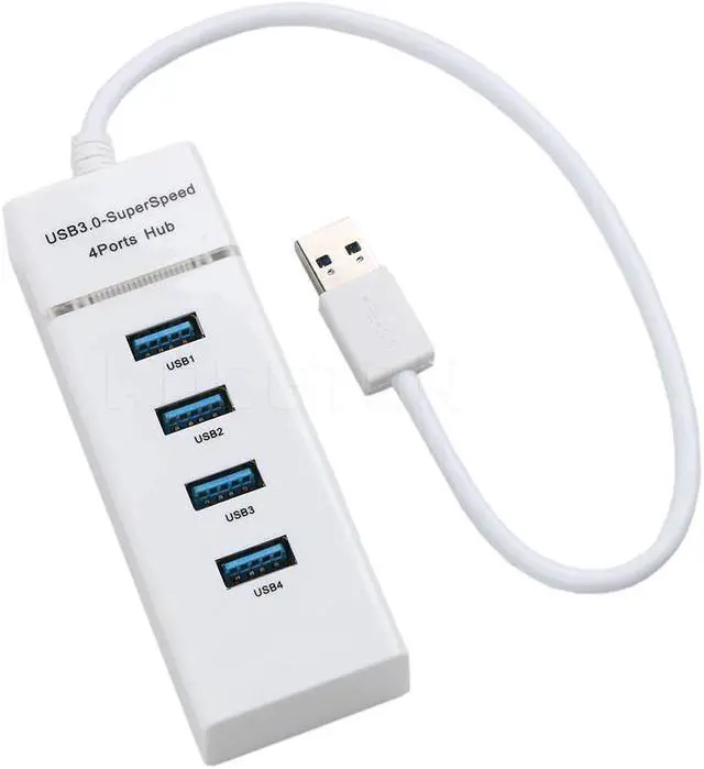 Alt view image 4 of 5 - 30cm 4 Port Micro USB Hub 3.0 USB Splitter High Speed 5Gbps USB 3.0 Hub USB 1.1 /2.0 For Tablet Laptop Computer Notebook