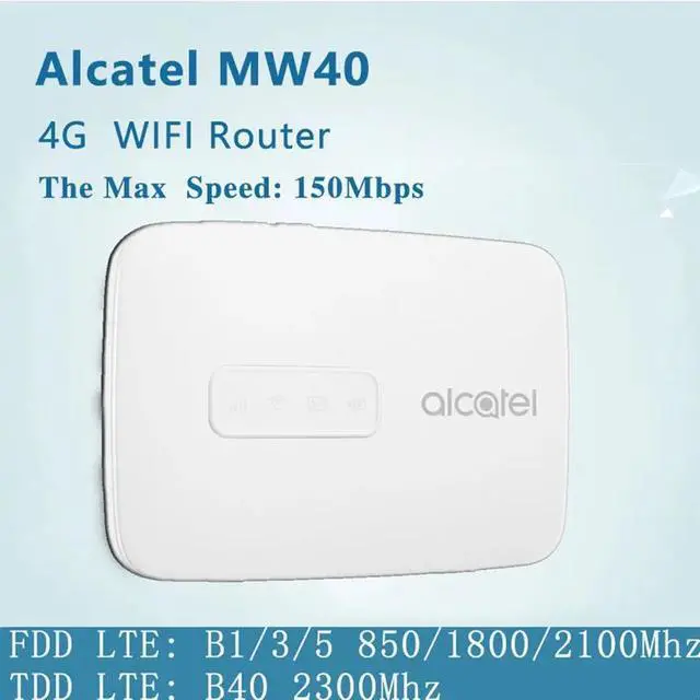 Alt view image 2 of 5 - Alcatel Zone MW40V LTE Hotspot  MW40 wireless 4G Router 4G LTE WiFi Hotspot 150Mbps mw40v