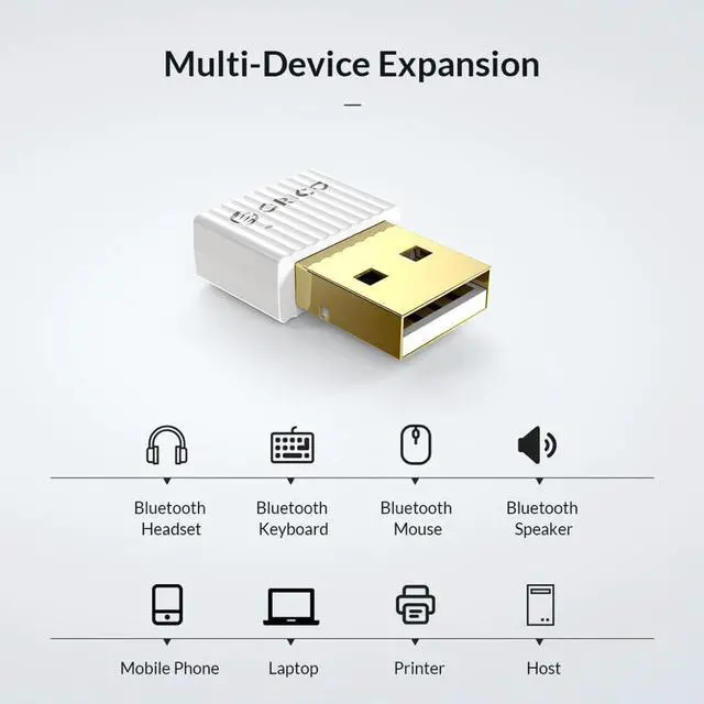 Alt view image 4 of 5 - Wireless USB Bluetooth Dongle Adapter 5.0 4.0 for Computer Speaker Mouse Bluetooth Music Audio Receiver Transmitter aptx
