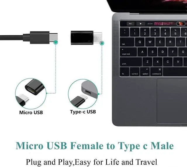 Alt view image 4 of 6 - 20PCS USB C Adapter Micro USB Female To Type-C Male Type C Cable Adapter Adaptador Usb Tipo C For S9 S8 S10