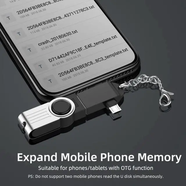 Alt view image 3 of 5 - Type-C 2-in-1 OTG Adapter Cable Micro USB To Type C For  Phone Cable TXTB1