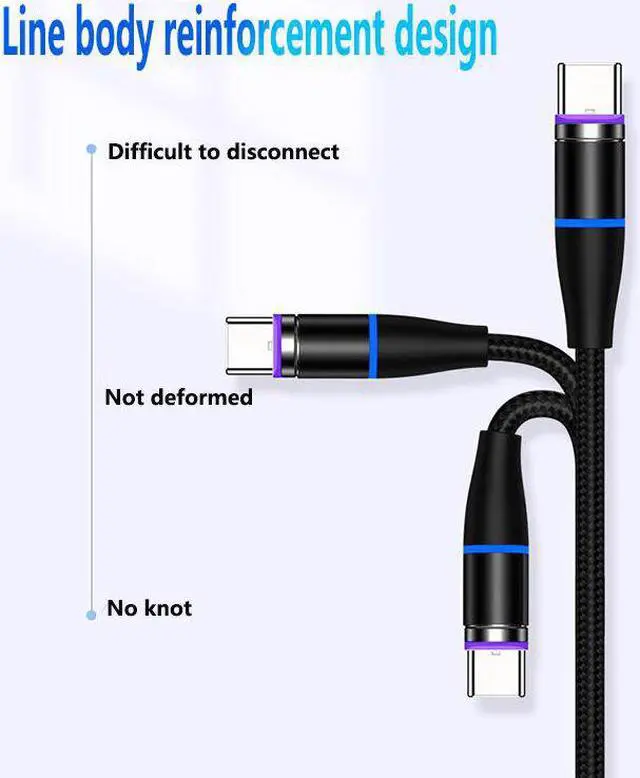 Alt view image 3 of 5 - LED Magnetic USB Cable Fast Charging Type C Cable Magnet Charger  Charge Micro USB Cable Mole Phone Cable USB Cord