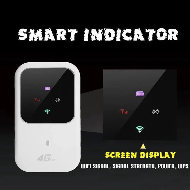 Main image of 4G LTE Portable Mobile Router Home USB Interface Modem Wireless WiFi Battery Powered Hotspot Car Camping Small LED Indicator