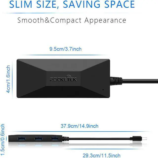 Alt view image 5 of 5 - USB 3.0 to Rj45 Hub Gigat Ethernet Adapter 1000Mbps Gigat for Mi Box 3/S 4 4c se Android TV Set-top Network Card Lan