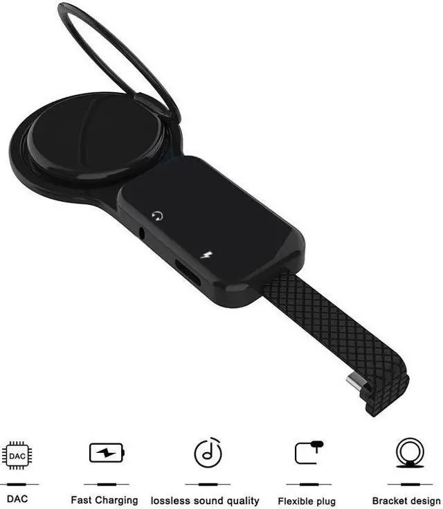 Alt view image 2 of 5 - C To 3.5mm or  C Earphone Headphone Cable Audio Adapter Charging Converter for   Mate 10 Pro Android Phone