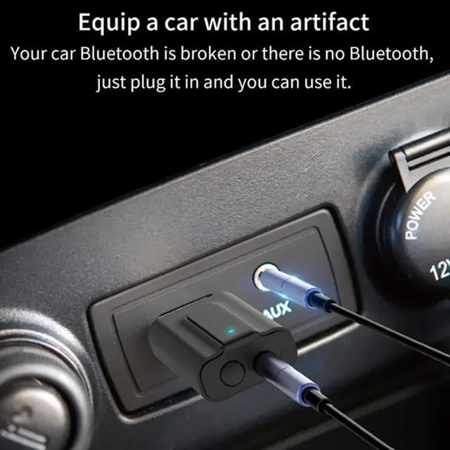 Alt view image 5 of 5 - Audio Receiver Transmitter  5.0 Stereo Music 3.5mm AUX Jack 2-in-1 USB Wireless Receiver Adapter for TV PC