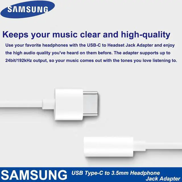 Alt view image 4 of 5 - 100%  USB Type C Male To 3.5mm Earphone AUX Audio Cable USB C to 3.5 Adapter Converter For Galaxy A60 A6S A80 Note 10 Pro