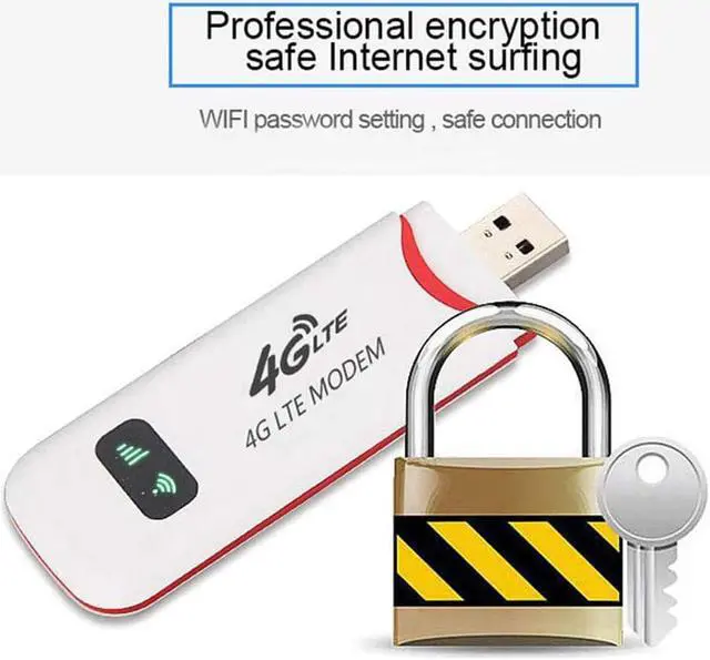 Alt view image 4 of 5 - 4G WiFi Router LTE Modem USB Hotspot wireless 4G Sim Card Dongle Wireless sim Car wifi pocket network stick
