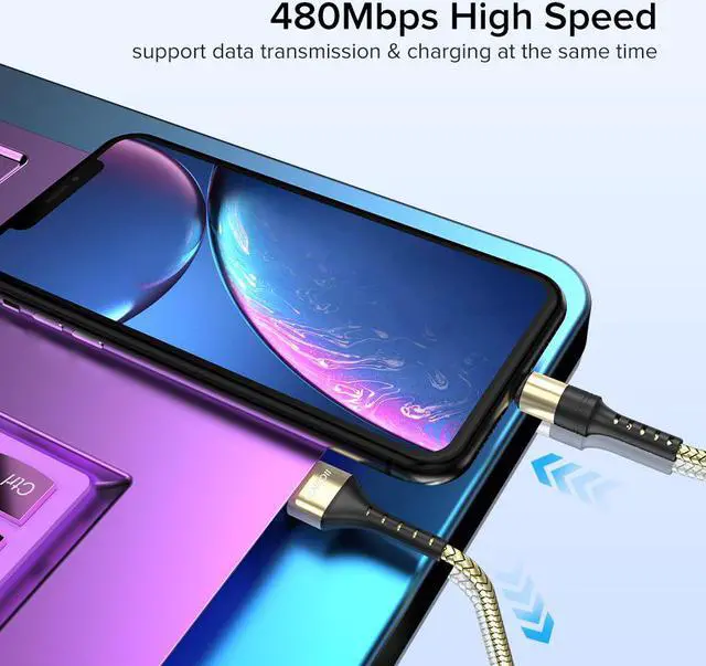 Alt view image 5 of 5 - 1m 2m USB Type C Cable 5A SuperCharge for  P30 P20 Pro QC3.0 Fast Charging Mole Phone Cord USBC Wire Type-C Cabo