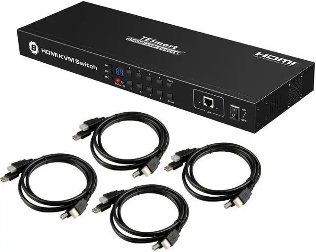 Main image of Just for you KVM Switch 8 Ports 8 In 1 Out 4K@30Hz Black Friday,Carnival Together