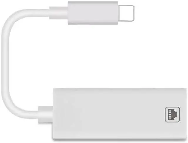 Alt view image 4 of 5 - 100Mbps iOS Network Cable Adapter for IPhone 11 pro MAX X XS XR 5 6 7 8 Plus Ipad To RJ45 Ethernet Wired  Surf the Internet