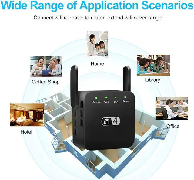 Alt view image 3 of 5 - Wifi Repeater 5Ghz Wifi Extender Router WiFi Amplifier  Wi fi Booster Ultraboost Long Range 5G Wi-fi Repeater Pro