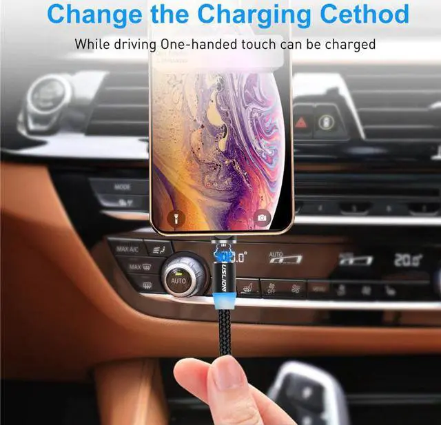 Alt view image 4 of 5 - Magnetic Micro USB Cable For  S10 S9 Type-c Charging Charge For iPhone XS XR 8 7 Magnet Charger USB Type C Cables