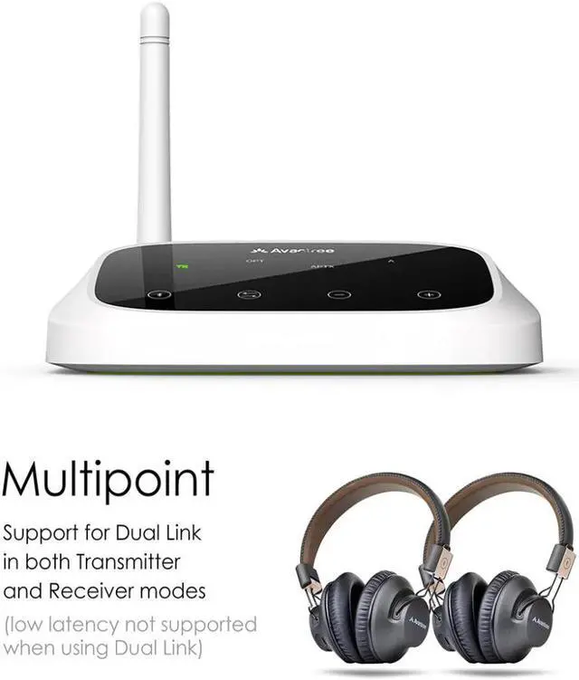 Alt view image 4 of 5 - US New Oasis Long Range Bluetooth Transmitter Receiver for TV & PC, aptX Low Latency Wireless Audio Adapter