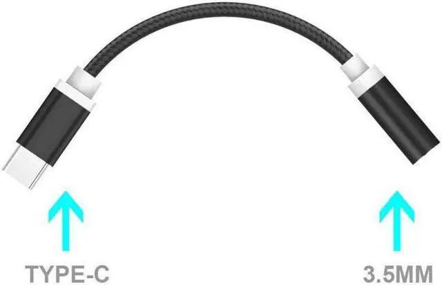 Alt view image 4 of 5 - To 3.5mm Jack Converter Earphone Audio Adapter Cable Type USB C To 3.5 Mm Headphone Aux Cable for  P20 Lite Mate 20