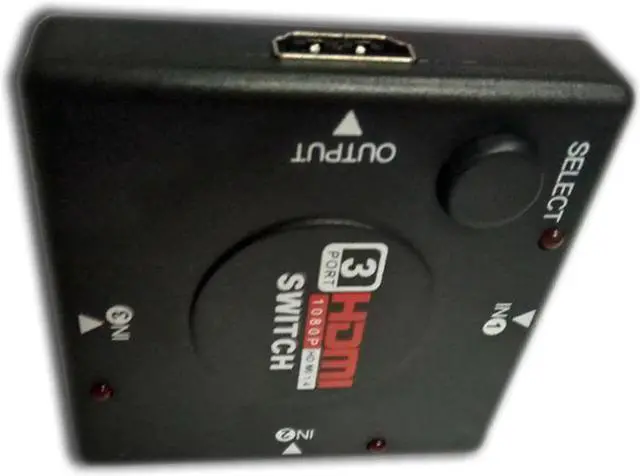 Alt view image 4 of 5 - 3 Port HDMI Splitter Switcher 1x3 Mini HDMI Port 3 Input 1 Output KVM Switches for HDTV 1080P Video DV HDTV 1080P HDMI