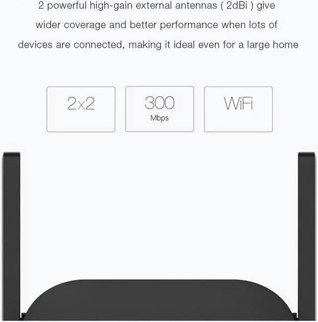 Alt view image 2 of 5 - Original  WiFi Router Amplifier Pro Router 300M Network Expander Repeater Power Extender Roteador 2 Antenna Home Office