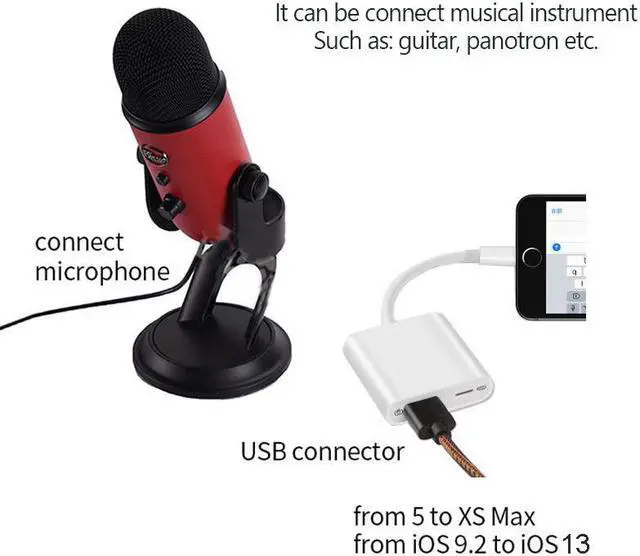 Alt view image 5 of 5 - OTG adapter for  to USB Camera Reader Adapter for lightning iOS 13 Connector Kit  Sync Cable For IPhone 6 7 8 X