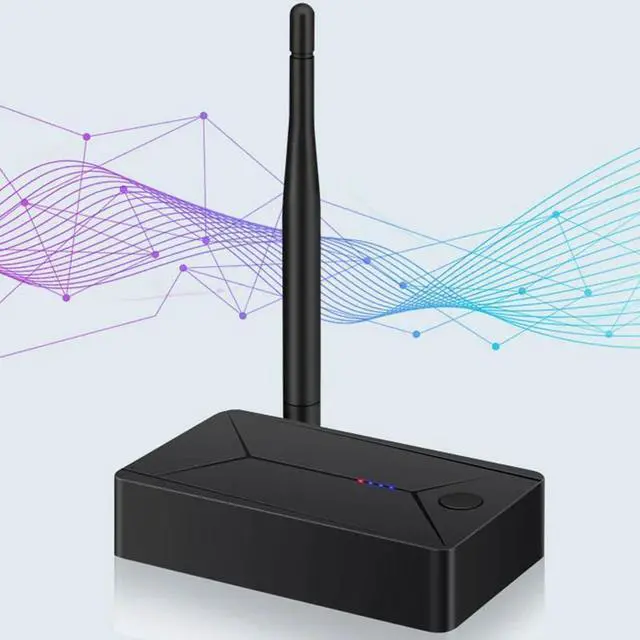 Alt view image 2 of 5 - 5.0 Audio Transmitter 3.5mm AUX Coaxial Optical Fiber Jack Stereo Wireless Adapter for TV PC Speakers