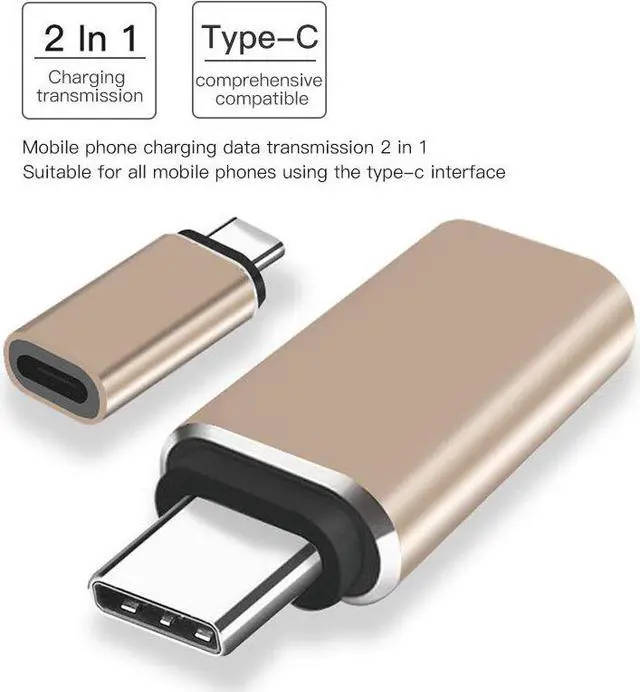 Alt view image 4 of 5 - Type C Adapter USB-C OTG To lighting Cable  Sync USB C Charging Connector For  P20 P30 Pro  Converter