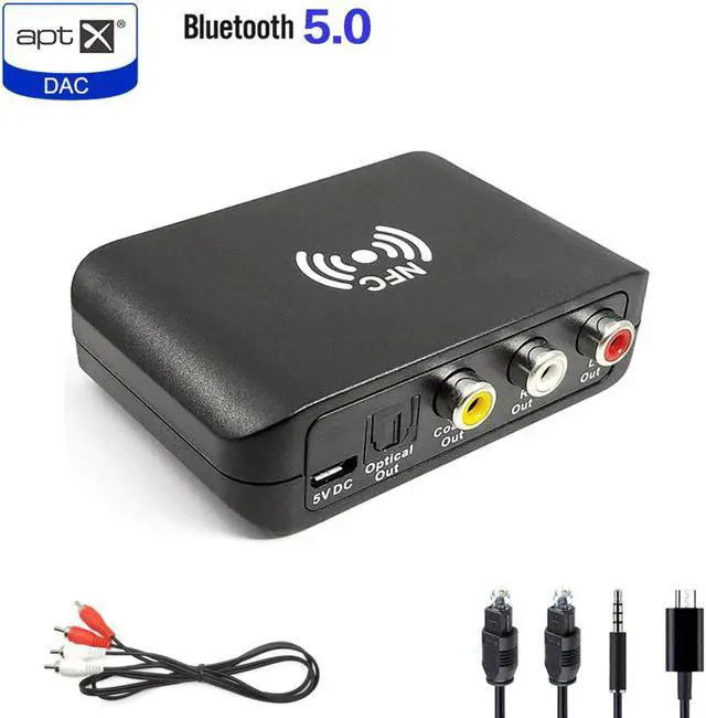 Main image of Bluetooth 5.0 Receiver APTX HD DAC Wireless Digital Audio Adapter Low Latency SPDIF Coaxial RCA Output