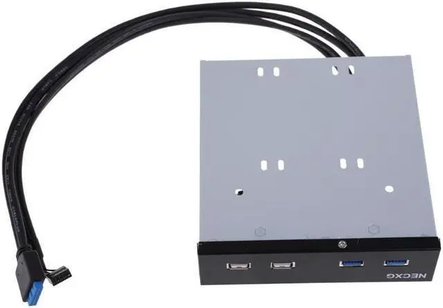 Main image of 5.25 inch 4 Port Floppy Bay Front Panel Bracket USB Hub Cable 2 Port USB 3.0 Connector 2 Port USB 2.0 For Computer PC Laptop