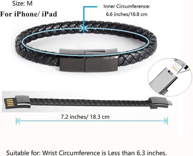 Alt view image 3 of 5 - Bracelet Charging Cable Is Suitable for IPhone 11 Xr IOS Type C Micro  Cable   Fast Charging Cable for